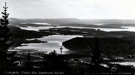 Utsikt från Saxberget mot Grangärde